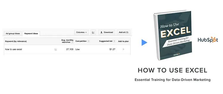 每个月有超过27000人在搜索“如何使用Excel”